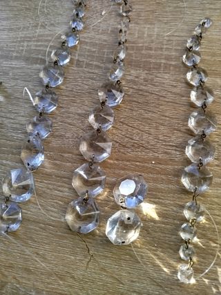 Lágrimas de cristal lámpara antigua