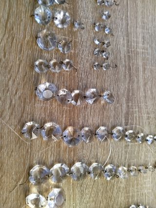 Lágrimas de cristal lámpara antigua