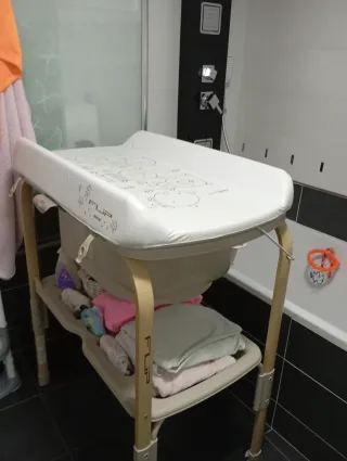 Cambiador y bañera  Jane Flip con estampado osito