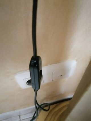 Lámpara de mesa cristal y metal