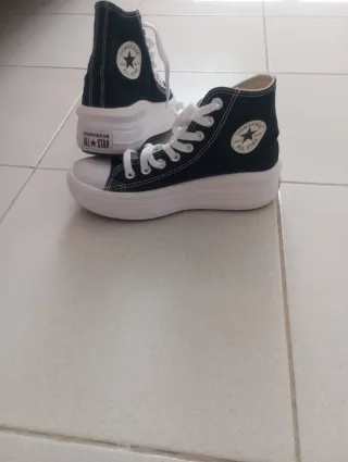 Zapatillas Converse plataforma negras