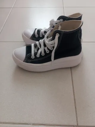 Zapatillas Converse plataforma negras