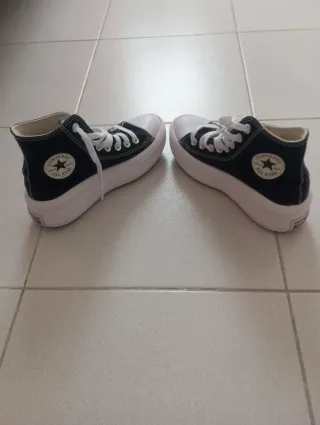 Zapatillas Converse plataforma negras