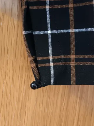 Blusa Zara cuadros manga larga