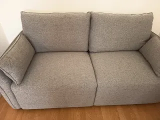 Sofá tela gris alta calidad