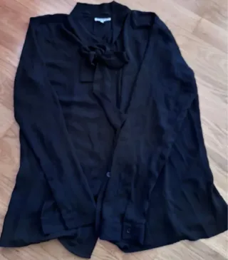Camisa El Corte Inglés Negra Talla 44