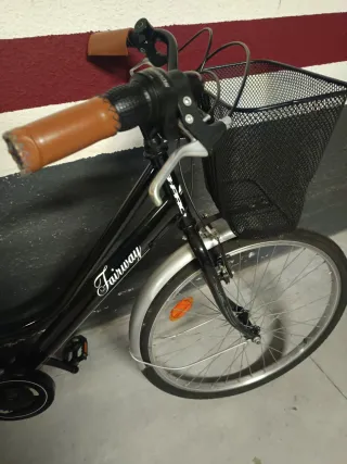 Bicicleta Fairway Negra con Cesta
