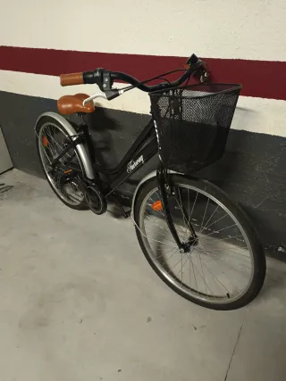 Bicicleta Fairway Negra con Cesta