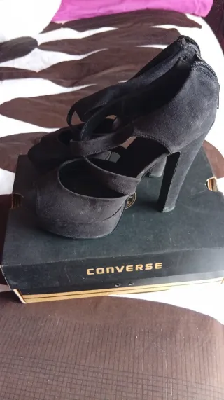 Sandalias de tacón fiesta negras