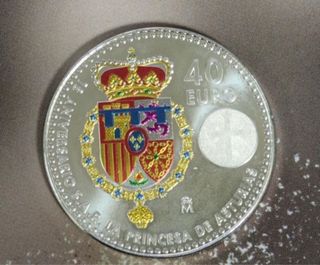 Moneda 40 Euros Princesa Leonor