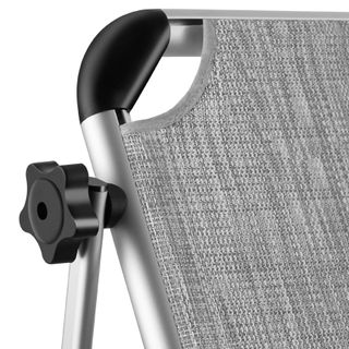 Tumbona plegable reposacabezas ajustable en 6 posiciones gris jaspeado