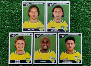 5 figurine calciatori Chievo Verona 2004/05
