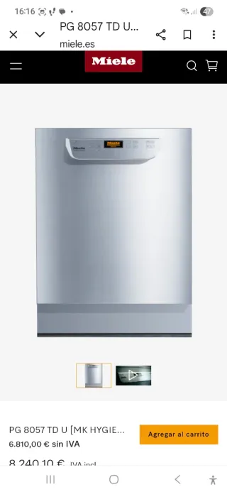 Lavavajillas Profesional Miele Hygiene Plus