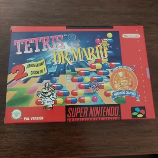 Tetris & Dr. Mario Super Nintendo PAL