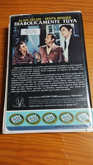VHS Diabólicamente Tuya - Alain Delon(1967). Video