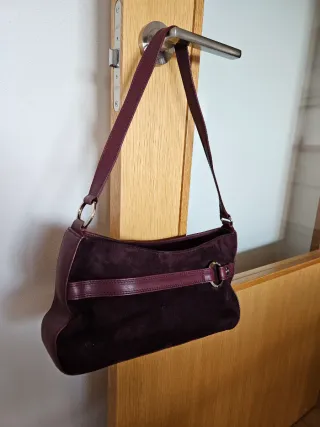 Borsa Balenciaga Viola/Marrone Camoscio