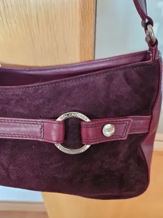Borsa Balenciaga Viola/Marrone Camoscio