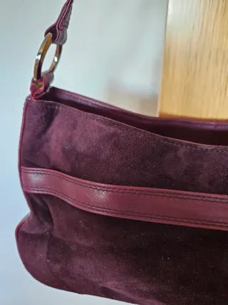 Borsa Balenciaga Viola/Marrone Camoscio