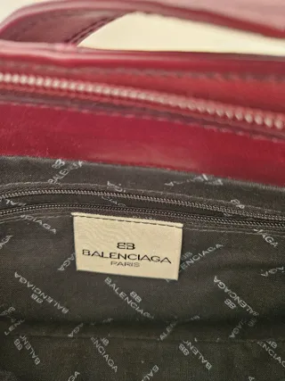 Borsa Balenciaga Viola/Marrone Camoscio