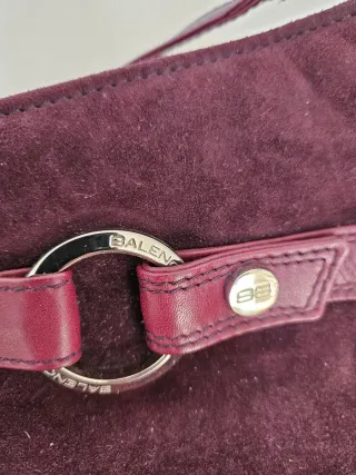 Borsa Balenciaga Viola/Marrone Camoscio