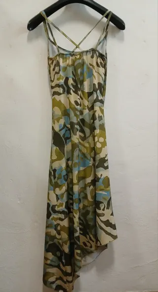 Vestito leggero fantasia camouflage taglia M