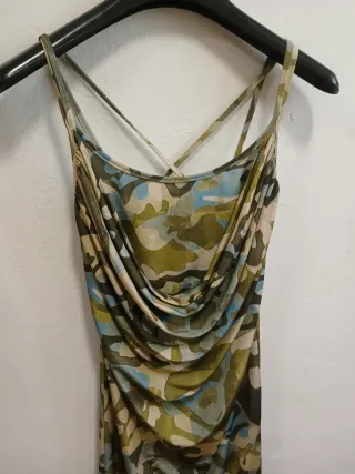 Vestito leggero fantasia camouflage taglia M