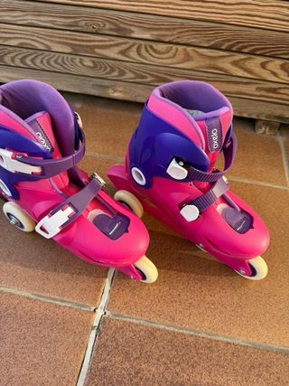 Patines Decathlon Play 3 Rosas y Morados (32-34)