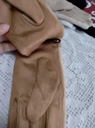 Guanti donna camoscio fibbia dorata