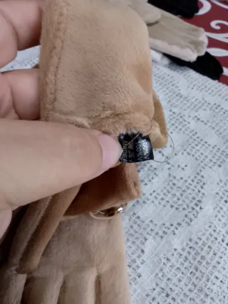 Guanti donna camoscio fibbia dorata