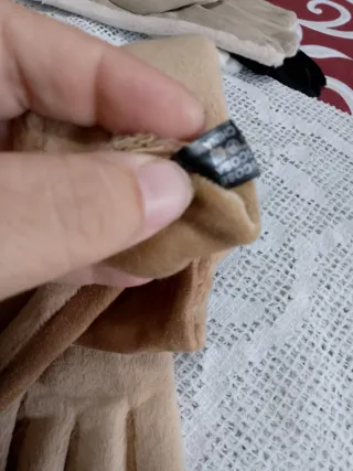 Guanti donna camoscio fibbia dorata