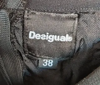 Falda Desigual Negra Talla 38