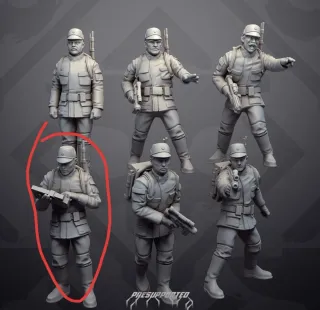 13 Figuras Resina 28mm Star Wars