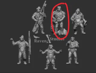 13 Figuras Resina 28mm Star Wars