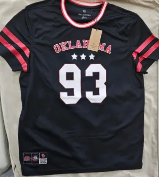 Maglia Oklahoma 93 Nera Rossa