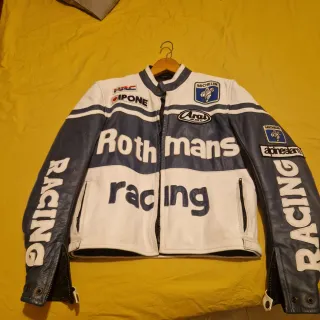 Chaqueta Moto Rothmans Racing Cuero