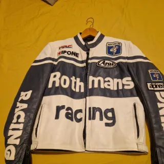 Chaqueta Moto Rothmans Racing Cuero