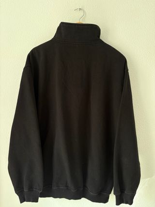 Sudadera Fila Media Cremallera Negra Talla L