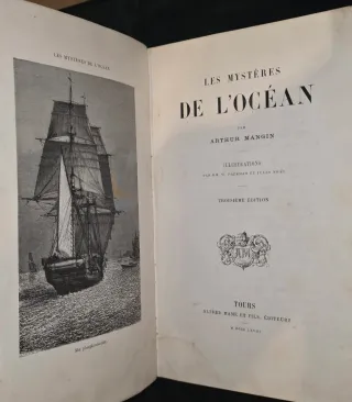 1868, Libro antiguo Monstruos Marinos