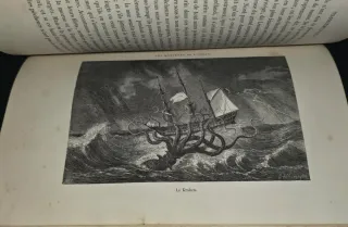 1868, Libro antiguo Monstruos Marinos