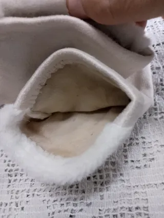 Guanti donna fibbia dorata bianchi