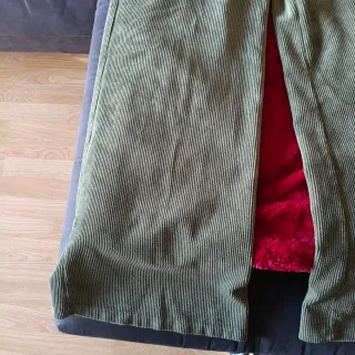 Pantalón ancho pana verde