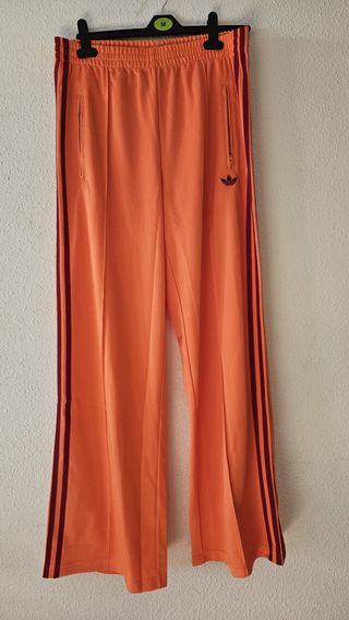 Pantalón Adidas Ancho Mujer Naranja