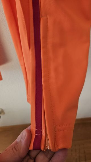 Pantalón Adidas Ancho Mujer Naranja