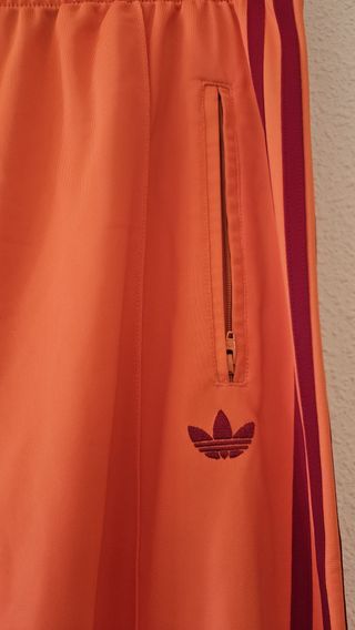 Pantalón Adidas Ancho Mujer Naranja