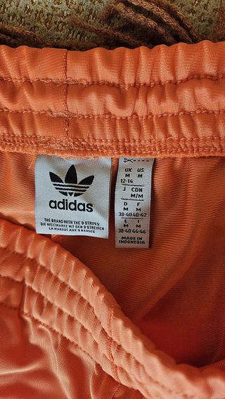 Pantalón Adidas Ancho Mujer Naranja