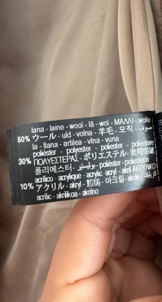 Abrigo largo Zara con solapa de pelo