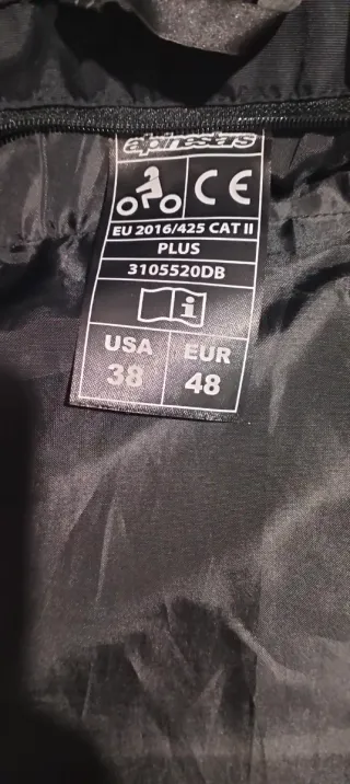 Chaqueta de cuero Alpinestars para moto