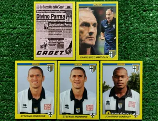 5 figurine Parma Calciatori Panini 2009/10
