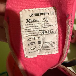 Patines SFR Visión II Tropical Rosa Talla 34