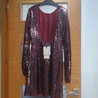 Vestido Mango lentejuelas fiesta